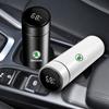 Bil Smart Termosflaske Med Temperaturvisning Kaffekopp For Skoda Octavia Superb Rapid Kodiaq Karoq Fabia Kamiq Roomster Citigo