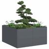 VidaXL Anthracite Planter 80x80x40 Cm Cold-rolled Steel 860740