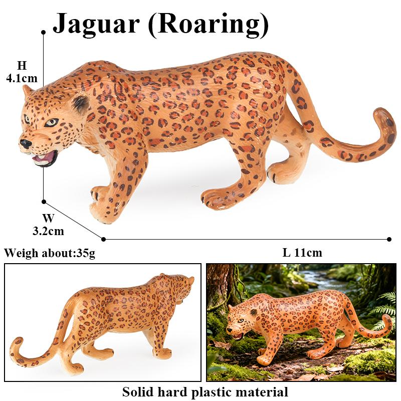 Oenux Animale Sălbatice Africane Simulare Ghepard Sălbatic Leopard de Zăpadă Jaguar Figurină de Acțiune Figurine Model PVC Educativ Jucării pentru Copii