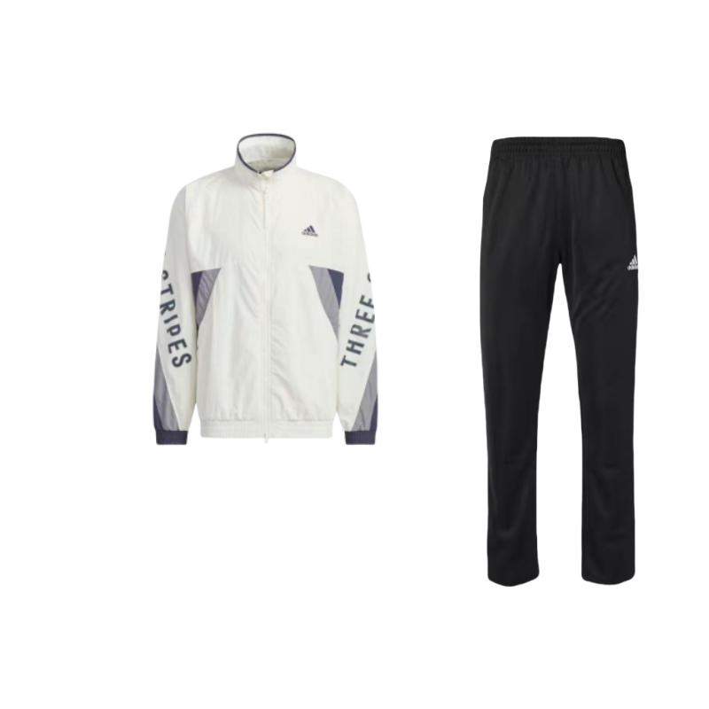 

Adidas Stand Collar Long Sleeve Jacket And Elastic Pants Casual Sports Suit Men suit TR30P-BW+IT4361 L
