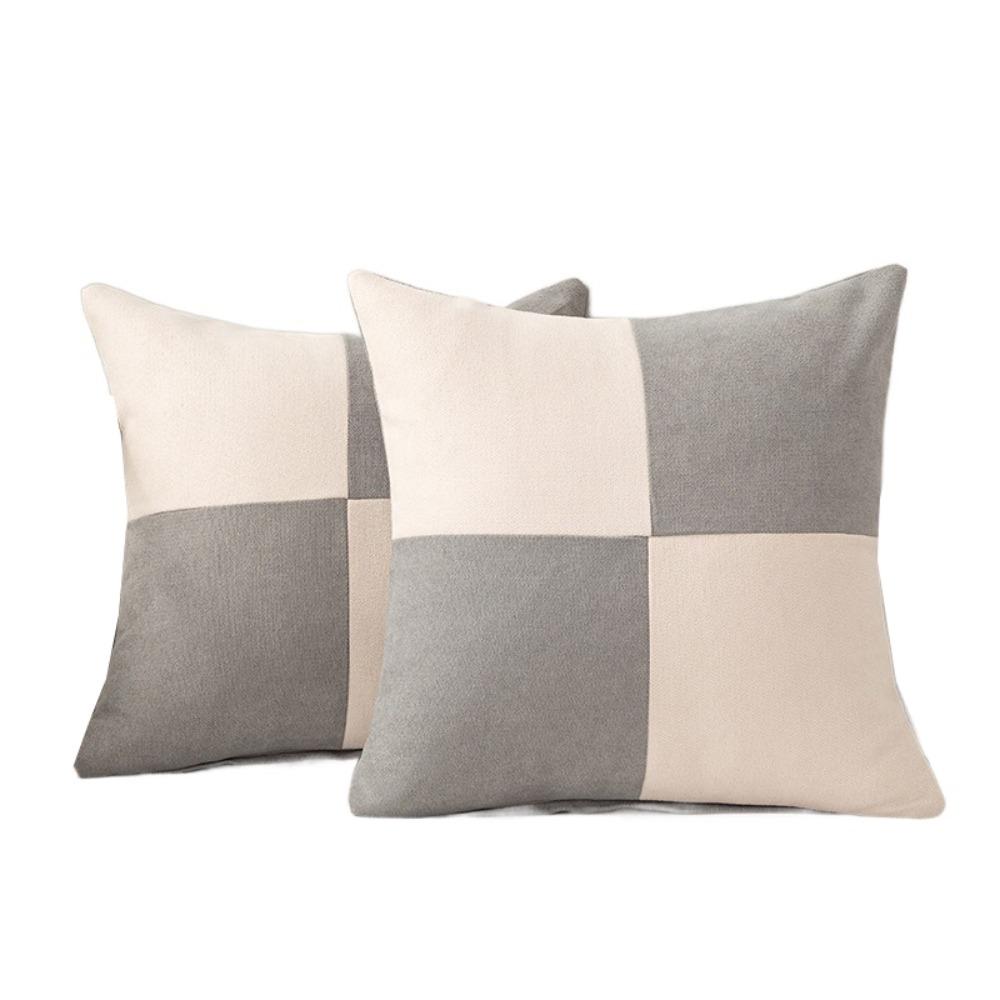 

2 шт. мягкая наволочка в цвет коробки 45x45 см для диванной подушки, чехол для подушки для взрослых серый