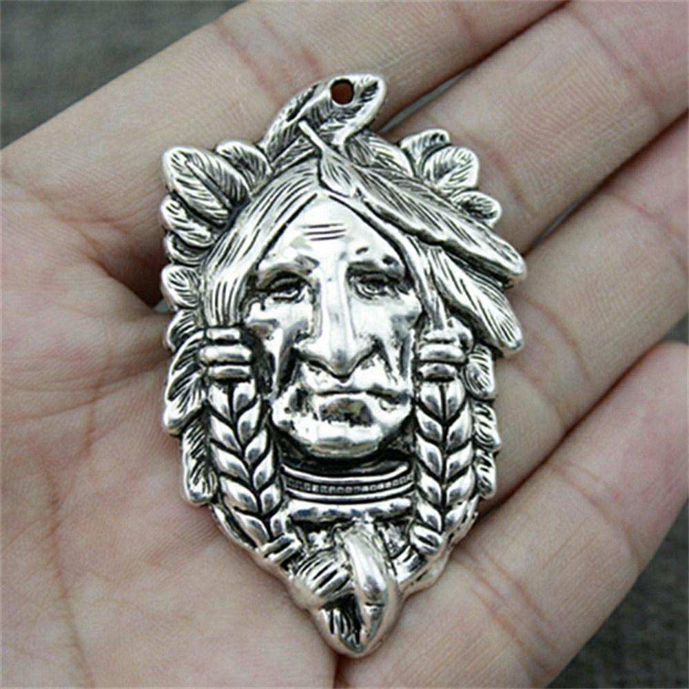 Charms Egipski Faraon Szef Wisiorki Vintage Biżuteria Materiały QC048