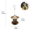 Bird Feeder Food Dispenser Squirrel-Proof Removable Base Hummingbird Feeder for Garden Yard Window Deck Pole Chicken Coop