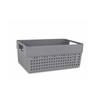Multi-purpose Basket - Confortime - Plastic - Grey - 23.5 X 15.5 X 10 Cm - Adult