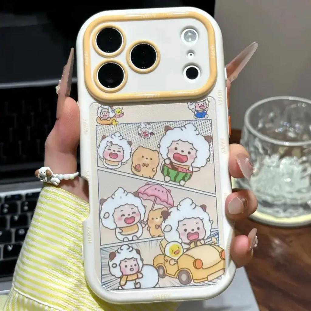 Cute lazy sheep bracket for VIVOX300PRO/S30 mobile phone protective case Redmi note14pro/k70
