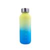 550ml Bottle With Time Marker Motivational Reusable Fitness Sports Outdoors Travel Leakproof BPA Free Frosted Plastic