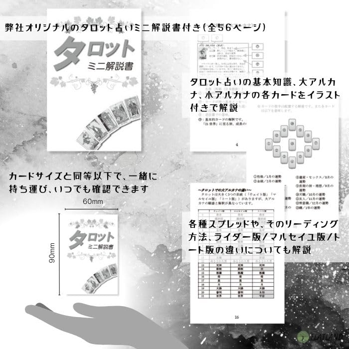 Gustave Dorè Tarot, Tarot Reading Instructions, Japanese Instruction Manual Included, Authentic Tarot, 78 Cards