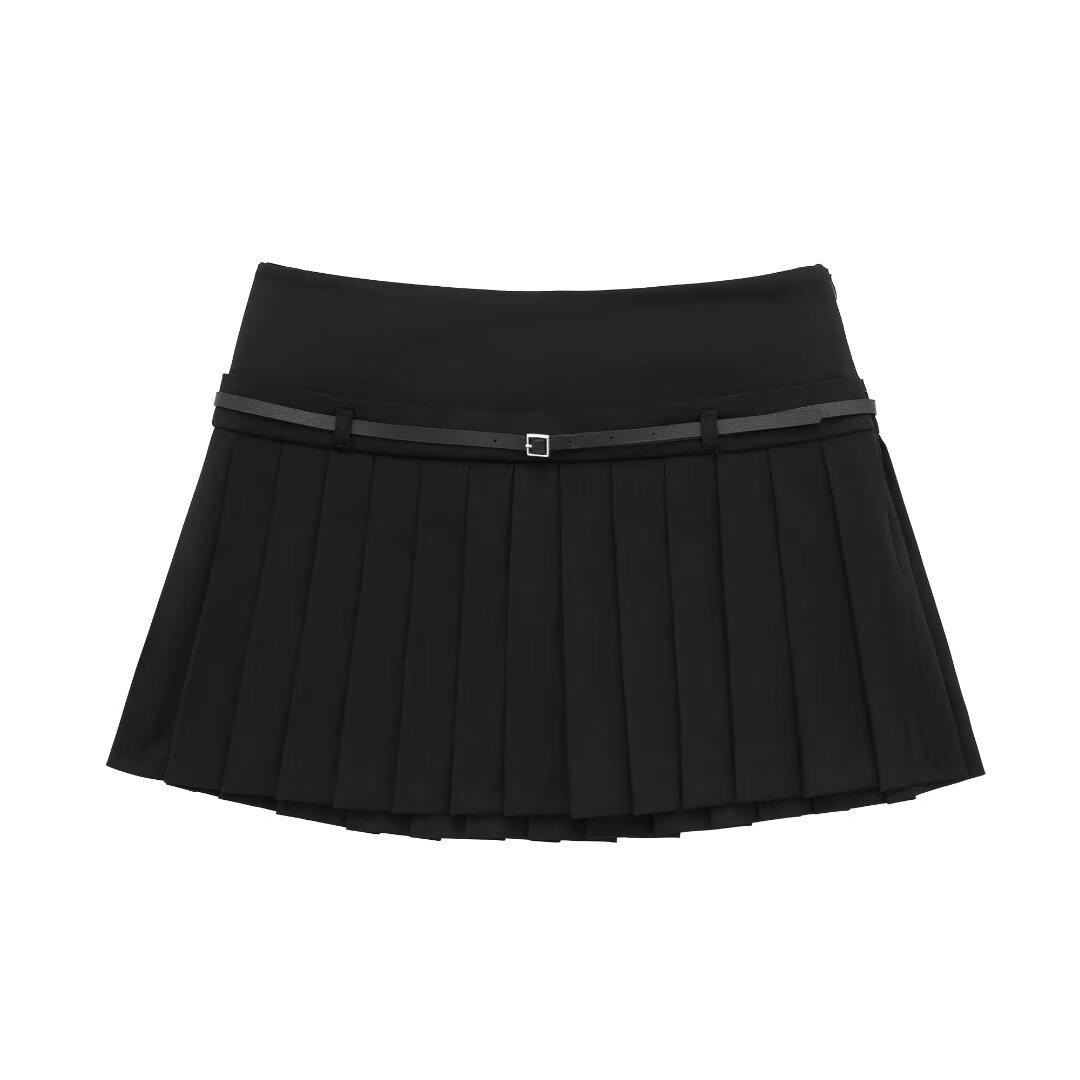 

Women s Autumn 2024 High Waist Three-Color Pleated Skirt Pants - European and American Fashion Style Medium