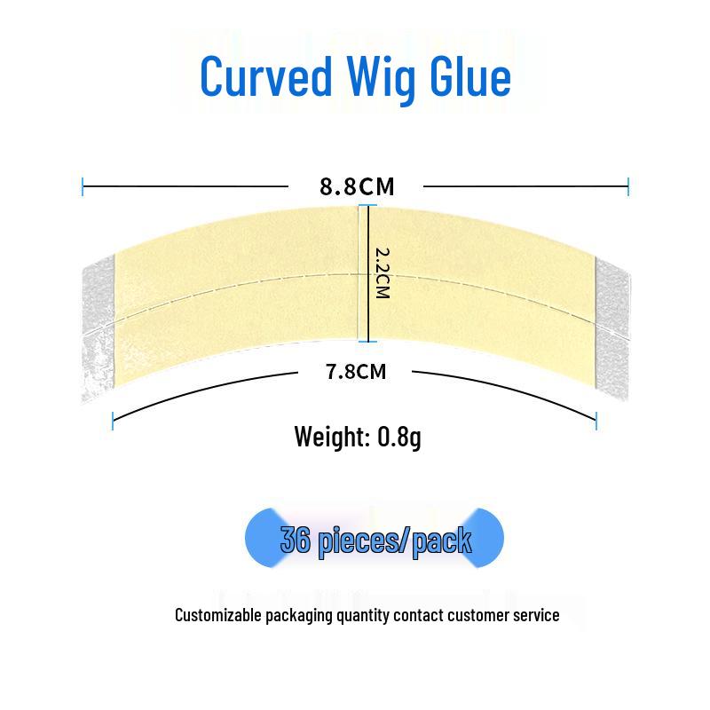 Biological Double-Sided Waterproof Sweatproof Adhesive Wig Tape – High Adhesion, Invisible Hair Extensions Glue.