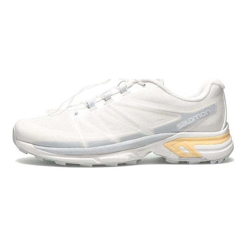 SALOMON XT Wings 2 Fabric Cushioning Slip Resistant Abrasion Resistant Support Low top Casual Shoes Unisex White 413135