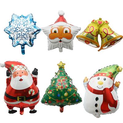 2 Peças Moda Novo Hélio Brinquedo Infantil Balão de Folha Fofo Papai Noel Decoração de Natal Aniversário