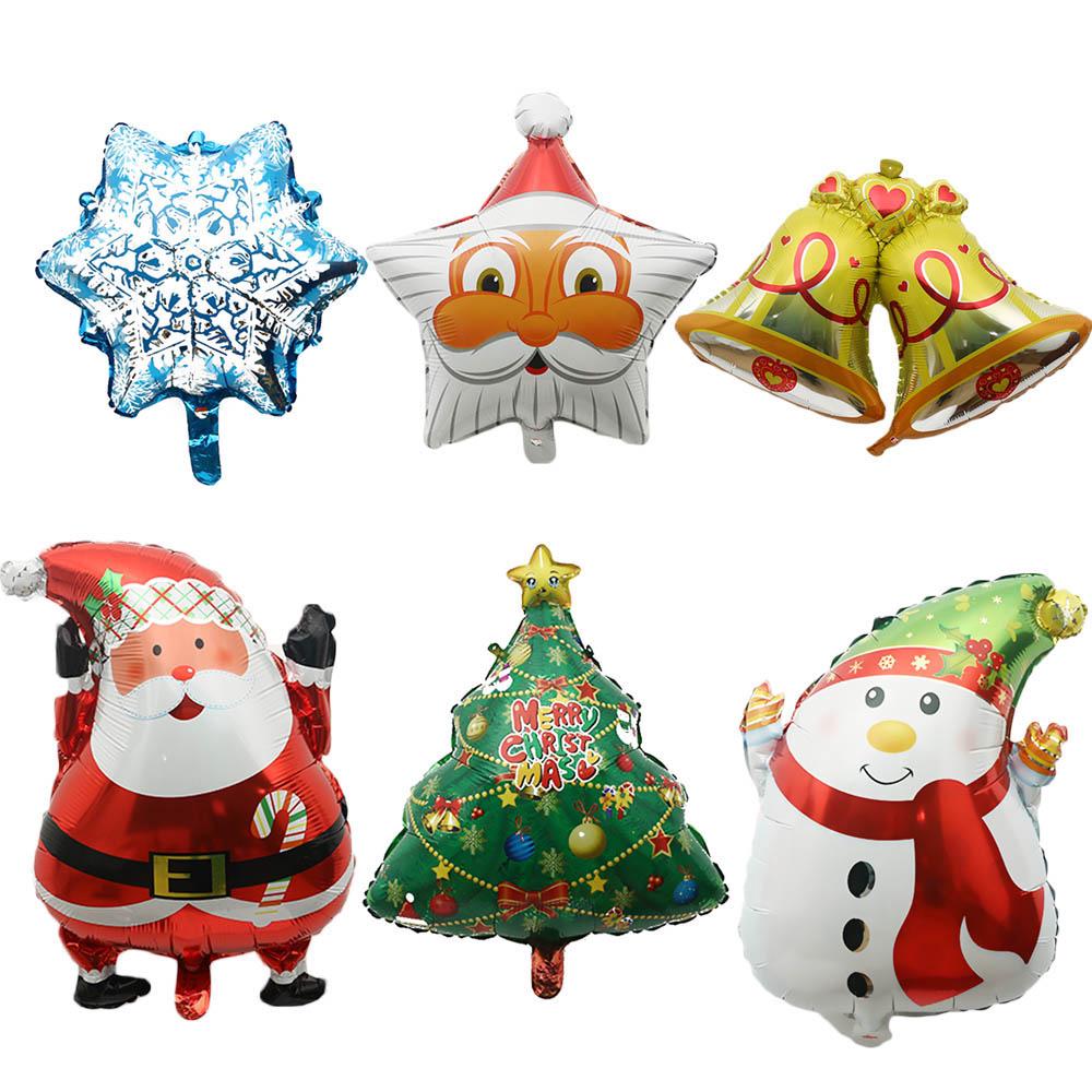2pcs Fashion Hot Sale Children Toy Cute Helium Santa Claus Christmas Foil Balloon Birthday Decor