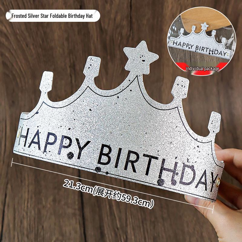 Creative Birthday Cake Pom-Pom Party Hat for Kids & Adults
