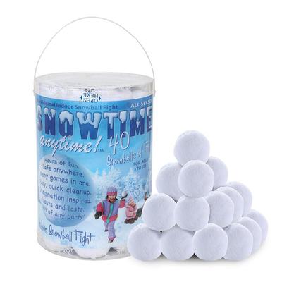 Natale Confezione da 40 Palle di Neve Artificiali Finta Battaglia di Palle di Neve per Bambini Giocattolo Palle di Neve per Interno Esterno