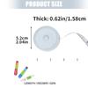 6 Piece Mini Retractable Measuring Tape Iron Tip Design Portable Sewing Ruler Construction for Professional Crafting Projects