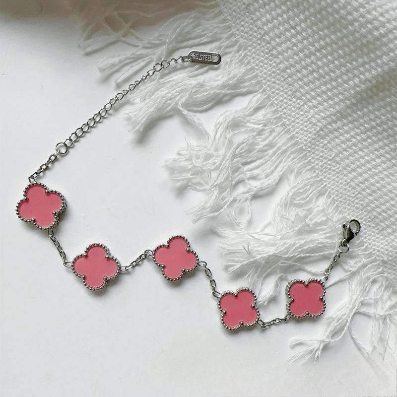 15MM High Version Four-leaf Clover Ladies Bracelet 18k Double-sided Mother-of-pearl Four-leaf Clover Bracelet