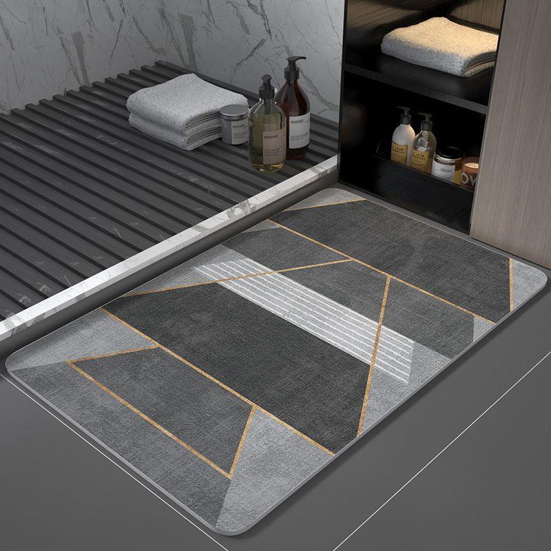 Kieselgur Badezimmerbodenmatte Modernes leichtes Luxus Badezimmertürmatte Wasseraufnahme rutschfest Fußmatte Schnelltrocknende Toilettentürmatte