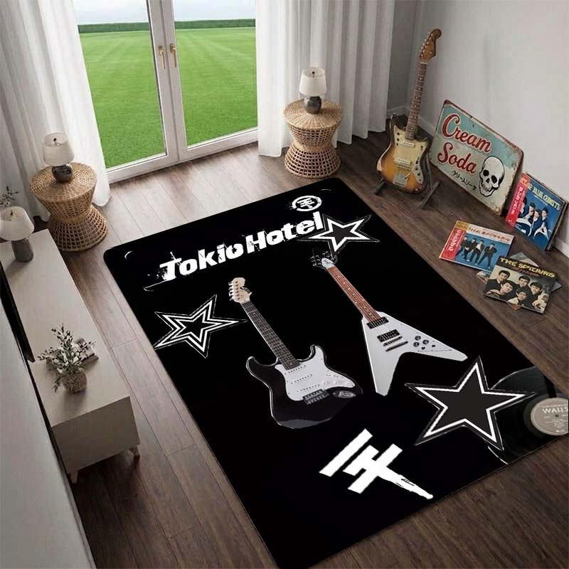 Germany Tokio Hotel Rug, Floor Mat for Computer Chair, Doormat,Living Room Rug, Bedside Carpet