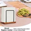 Napkin Holder for Dining Table Capacity Napkin Container Metal Wooden Napkin Holder for Kitchen Table Sturdy Paper for Decors
