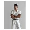 American Retro Heavyweight Short Sleeve T-Shirt Men's Polo Shirt Mature and Stable Muscle-Showing Fitness Sports Casual Top