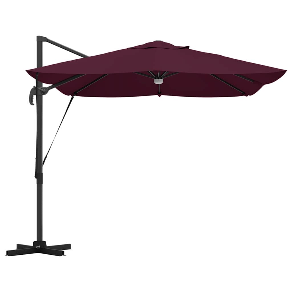 Sun Umbrella Bordeaux Red 351 X 250 X 253 Cm