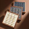 Wooden Jewelry Display Tray Large Capacity Ring Storage Trays Counter Earring Organizer Display Props Jeweler Jewelry Tray