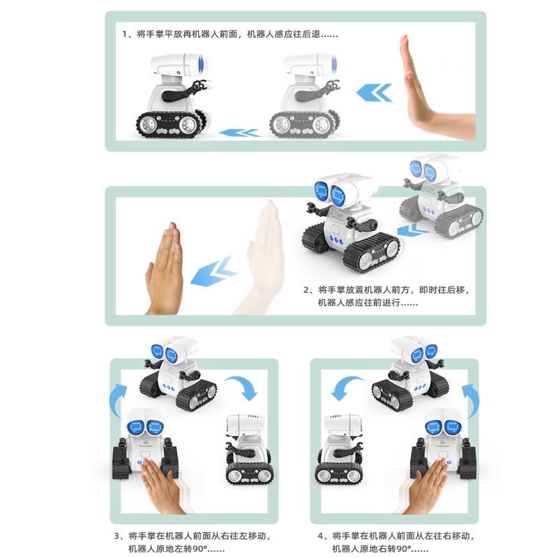 Remote Control Programming Robot Music Lighting Pattern Switching Intercom Robot Gesture Sensing Toy