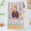 New 34*74cm Large Hand Towel Decorative 4 Layer Cotton Gauze Tea Towel Quick Dry Cartoon Washcloths for Home Restaurant