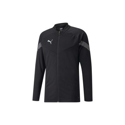 Jaqueta de Treino de Futebol Teamfinal Design Color Block com Logo Manga Longa Jaqueta Masculina Preta 657378-03