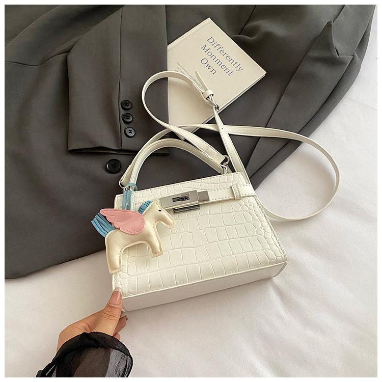 Borsa Estiva, Temperamento Donna con Fantasia Coccodrillo, Singola Spalla a Tracolla, Senso di Lusso, Borsa di Nicchia per il Pendolarismo
