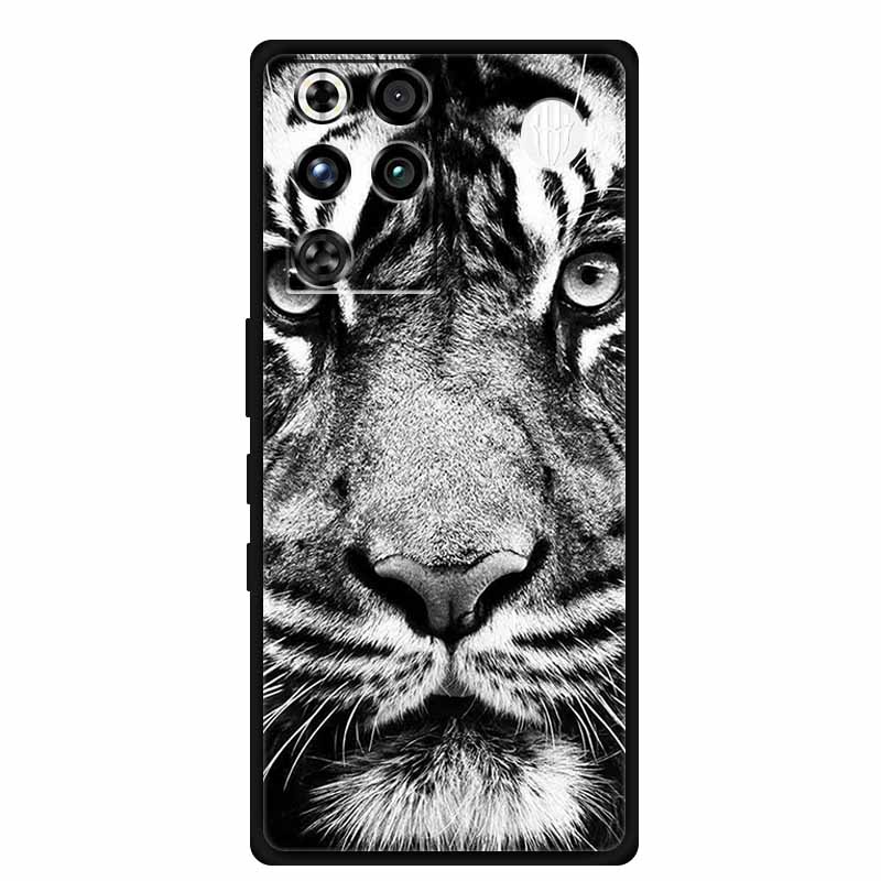 For ZTE Nubia RedMagic 11 Pro 5G Case Black TPU Cool Animal Silicone Back Cover For RedMagic 11 Pro Cases 11Pro Coque Funda Para
