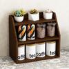Wooden Wall Mounted Display Shelf Rack 3 Tier Vintage Display Shelf for Tea Set Cup Trinket Collectibles Succulents