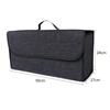 Foldable Premium Dark Gray Felt Storage Box Large Organizer Car Trunk Boot Auto Parts Anti Slip Home Office Durable Tool Box