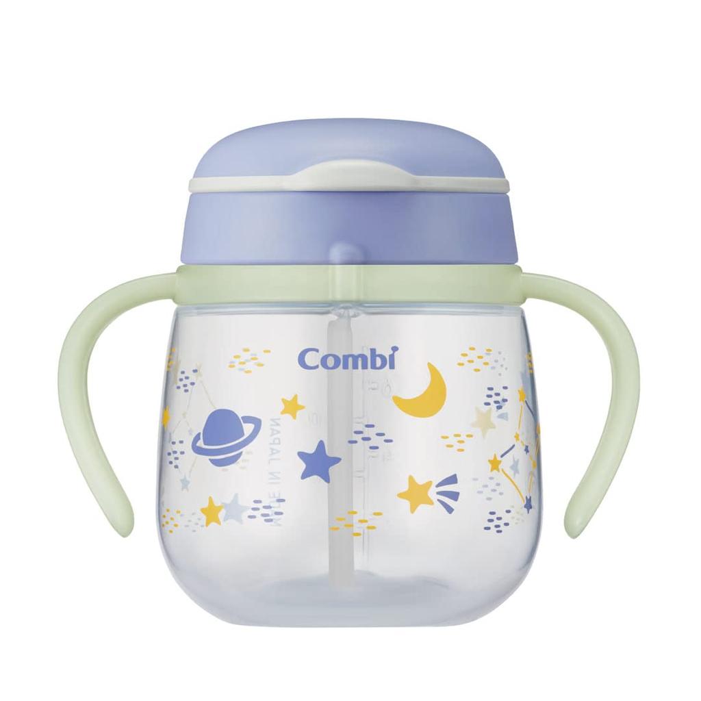 COMBI Rakumug Glowing Leakproof Straw 240 N Space