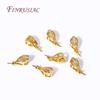 18K Gold Plated Zircon Set Pearl Pendant Mounting,Delicate Pendant Bails For Jewelry Making Supplies,DIY Pearl Pendants