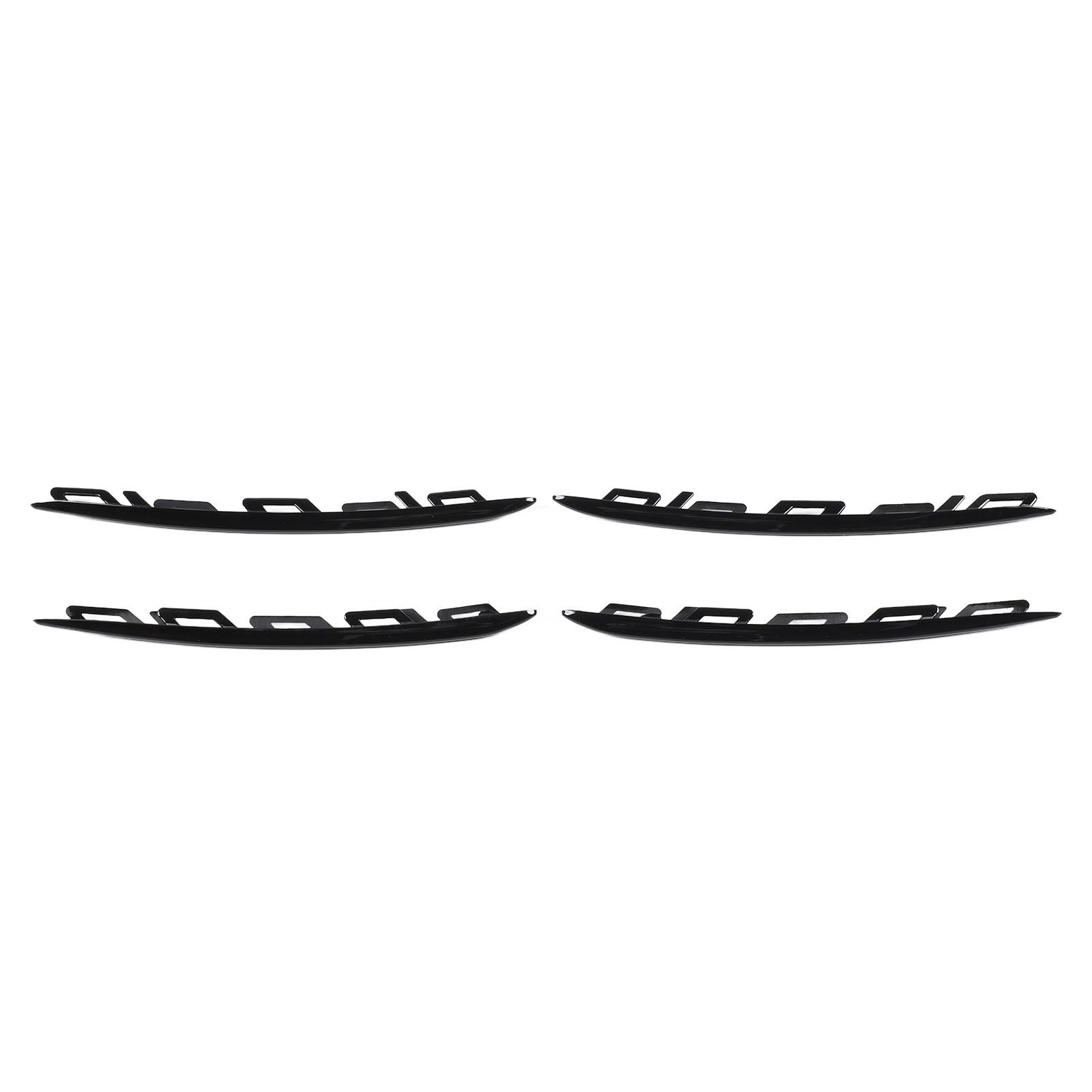 Front Bumper Lower Fog Grille Trim Moulding For   CLA35 C118 Pre‑Facelift 2020‑2023 4 Pieces