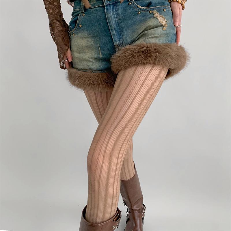 Women Sexy Lace Fishnet Stockings Lolita Hollow Out Solid Pantyhose Jk Japanese Style High Waist Vintage Tights