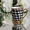 Porcelain Mug 300 with Spoon In a Box, Gift Collection Houndstooth