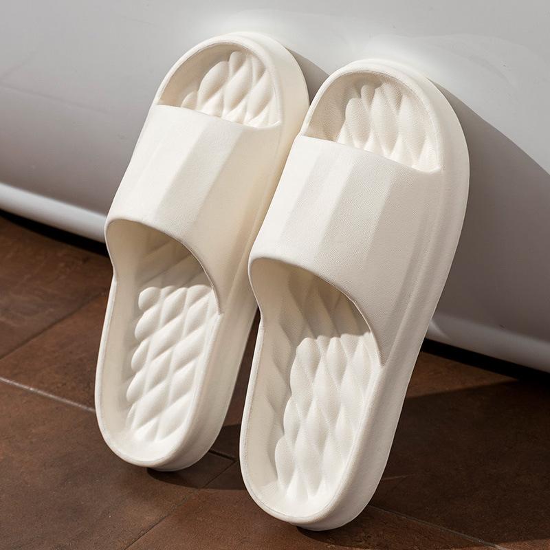 Cool Slippers for Women's New Indoor Home Bathing Non-slip EVA Thick Soft Bottom Couple Sandals for Men