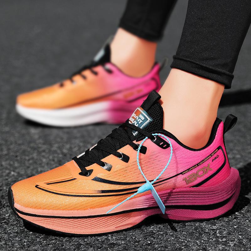 

High-quality running shoes for men and women, the same style, comfortable soft sole, high elastic, breathable and shock-absorbing 44
