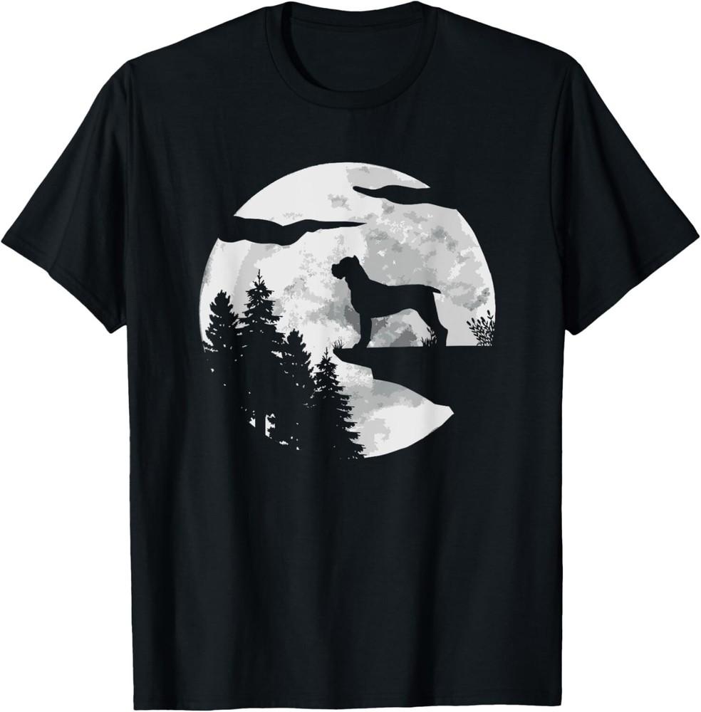 

Cane Corso Dog Full Moon At Night - Pet Owner Cane Corso Gift Unisex T-Shirt 2XL