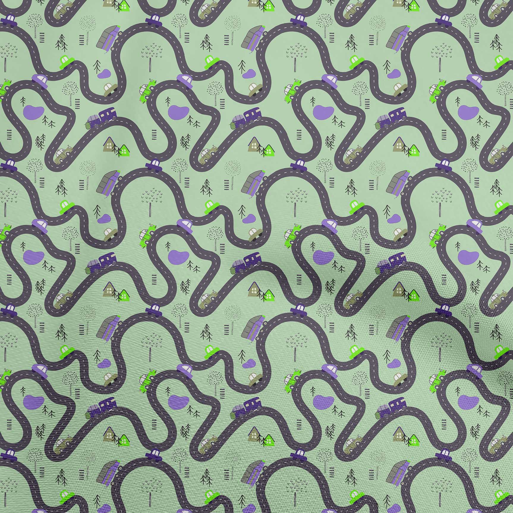 

oneOone Cotton Flex Dusty Gray Fabric Travel Diy Clothing Quilting Fabric Print Fabric By Yard 40 Inch 42 Inch Wide - Viscose Chiffon кольору морської хвилі