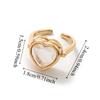 Hollow Circular Box Ring DIY Design Transparent Box Ring Cute Heart-shaped Box Ring  Accessories