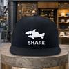 Shark Cartoon Print Snapback Baseball Cap Adjustable Streetwear HipHop Hat Unisex