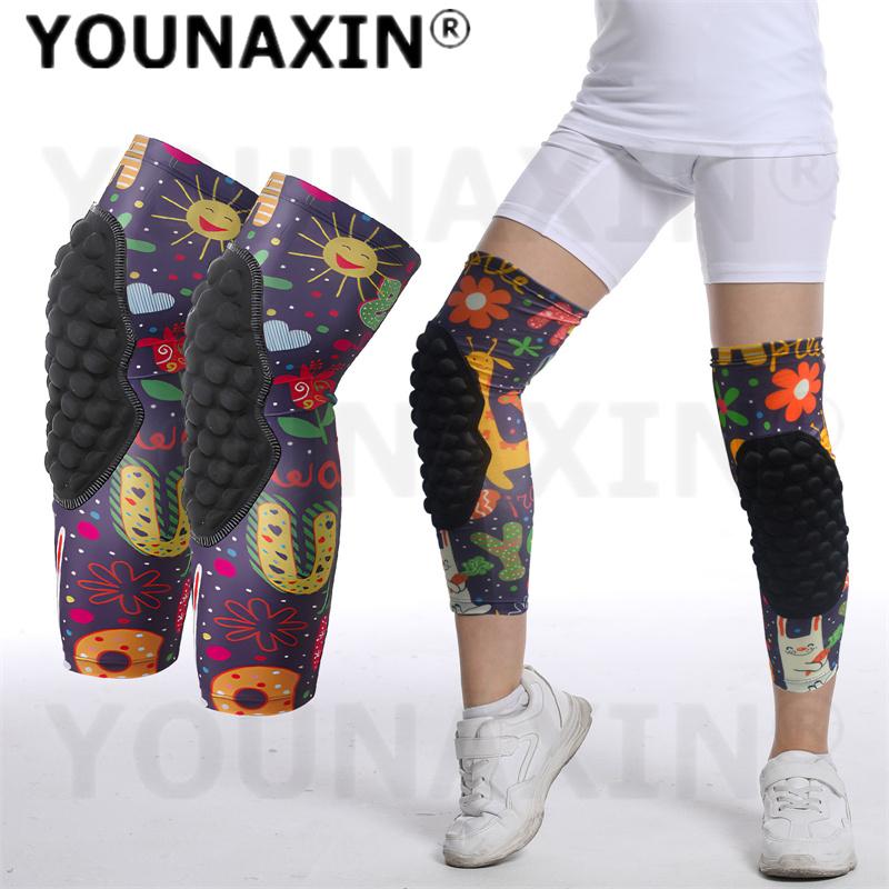 1 Paar Unisex Meisjes Hardlopen Kniebeschermers Kind Basketbal Brace Voetbal Honkbal Jongen Fietsen Sport Ondersteuning Knieschijf