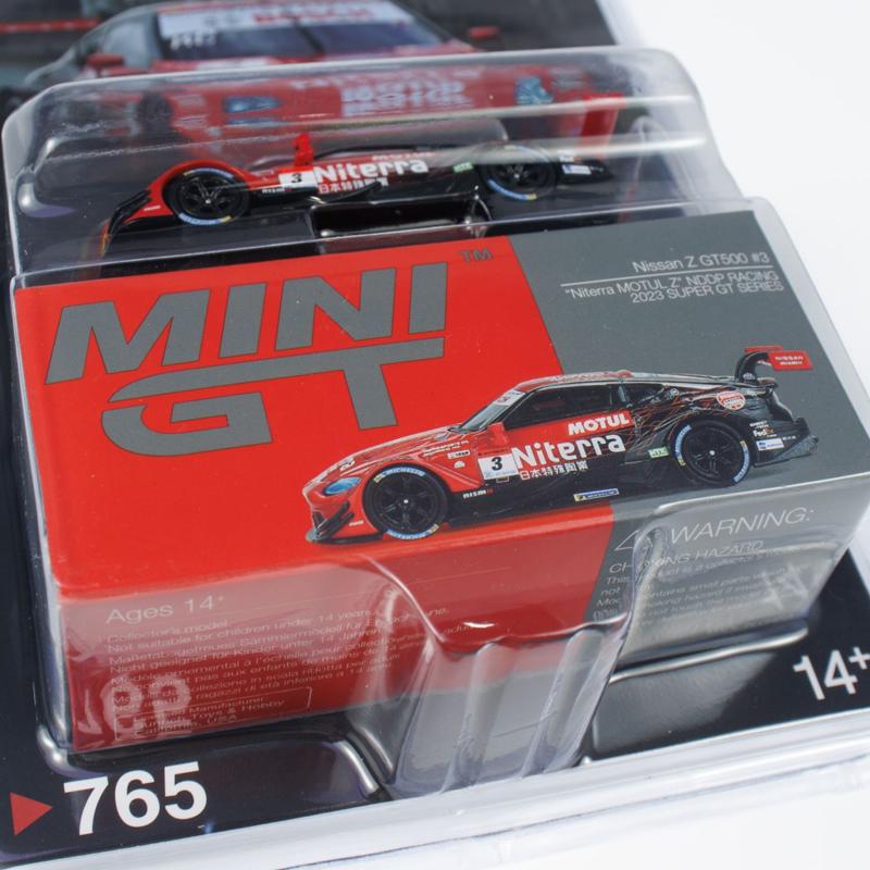 MINIGT 1:64 Nissan Z GT500 #3 Niterra Alloy Car Model 765