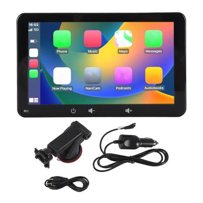Portable Car Stereo 7 Inch HD Touchscreen Vehicle Auto Multimedia Player with Mirror Link Voice