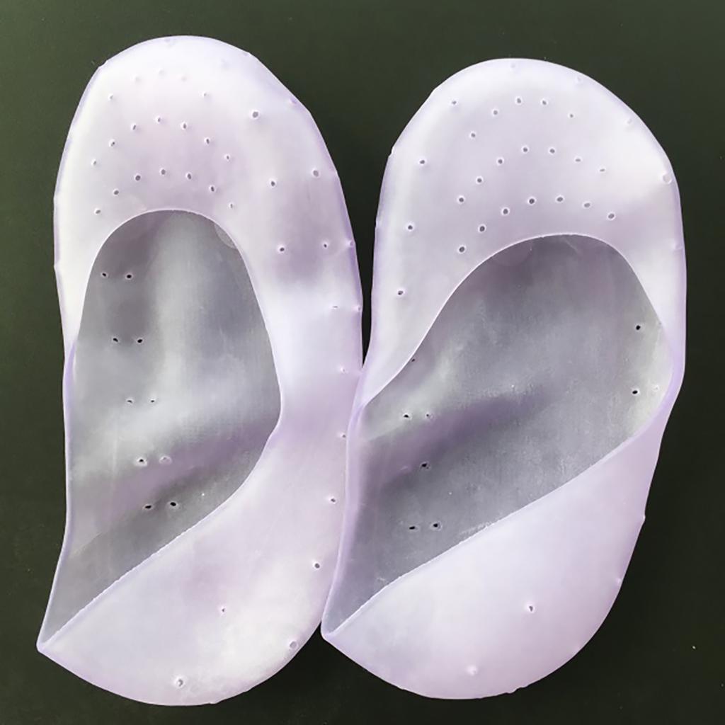 Silicone Gel Anti-Slip Socks Sole Cover Heel Dry Fissure Foot Care Protector