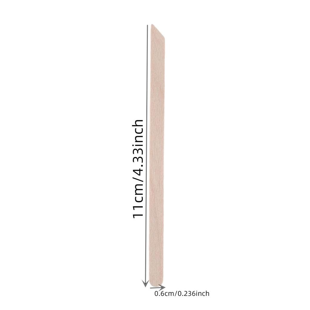 200pcs Small Wood Waxing Stick,Small Popsicle Sticks,Eyebrow Wax Sticks for Body Hair Removal Applicator,Paint Stirrer, Art Projects and Craft Wood
