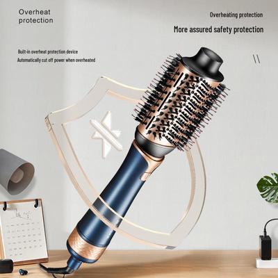 Secador de pelo y peine de peinado de doble uso: Aire caliente transfronterizo, rizos y alisados, cuidado del cabello esponjoso